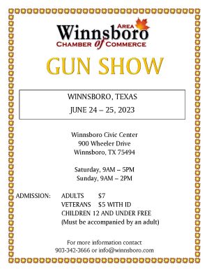 Gun Show Flyer 2023